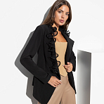 Жакет Эффектная элегантность. Состав: 65% п/э, 30% вискоза, 5% спандекс