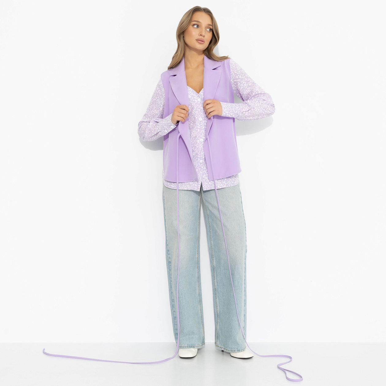 Собрание идей (сирень). Состав: 60% п/э, 37% вискоза, 3% спандекс