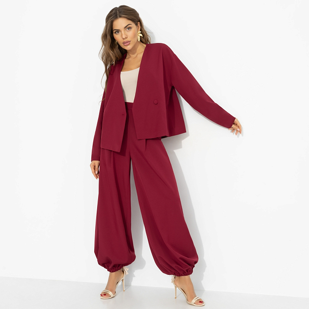 Брючный костюм Стиль говорит (2 в 1, рубин) 