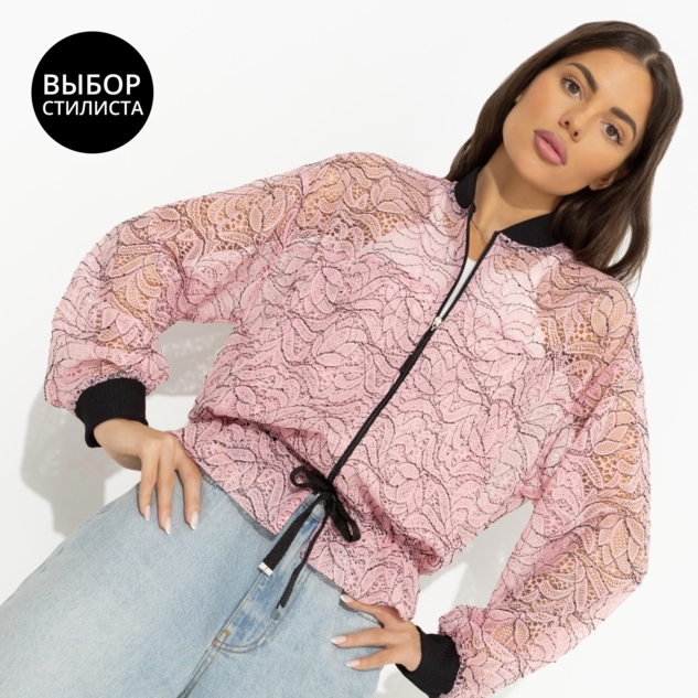 Бомбер Эпичный шик (розовый пион) 