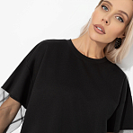 Футболка Модный бунт. Состав: 65% п/э, 30% вискоза, 5% стрейч