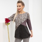 Туника Геометрия стиля (шик). Состав: 65% п/э, 30% вискоза, 5% спандекс