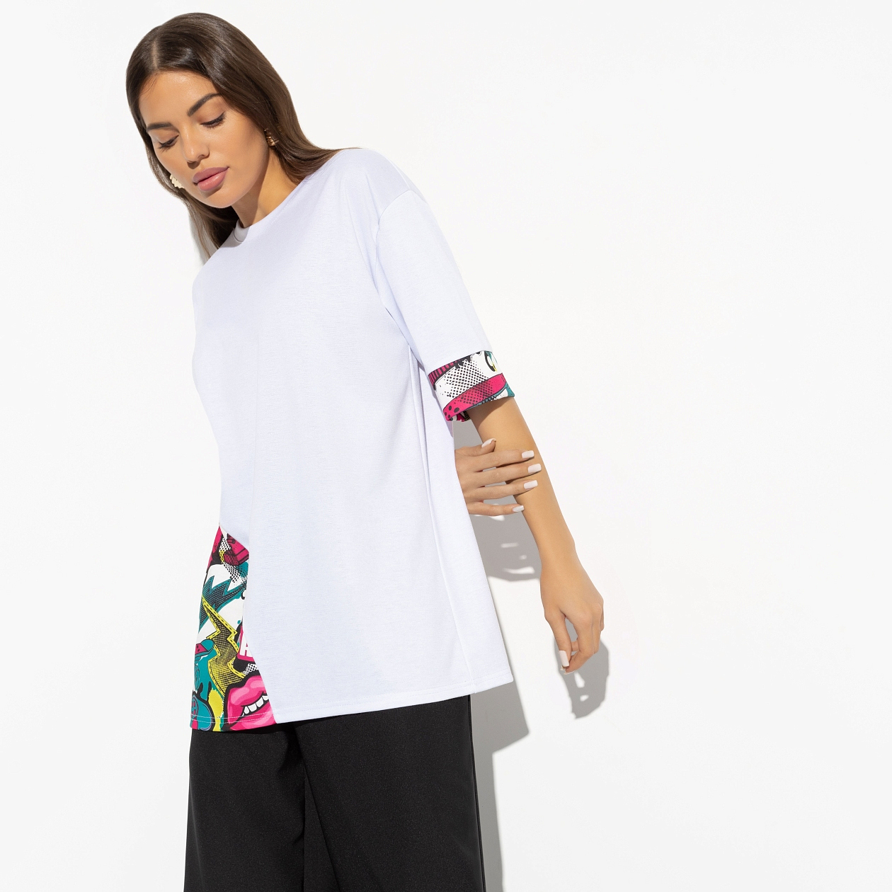 Футболка Очевидное отличие. Состав: 65% п/э, 30% вискоза, 5% стрейч