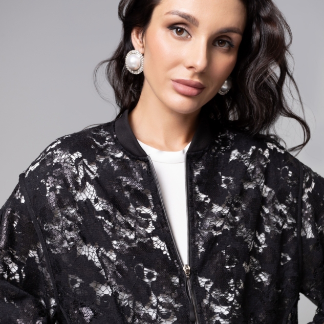 Бомбер Секрет смелости (чёрный) 