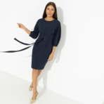 Платье Интересный подход (синий). Состав: 95% полиэстер, 5% эластан