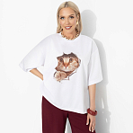 Футболка Мода-мания (с хитринкой). Состав: 65% п/э, 30% вискоза, 5% стрейч