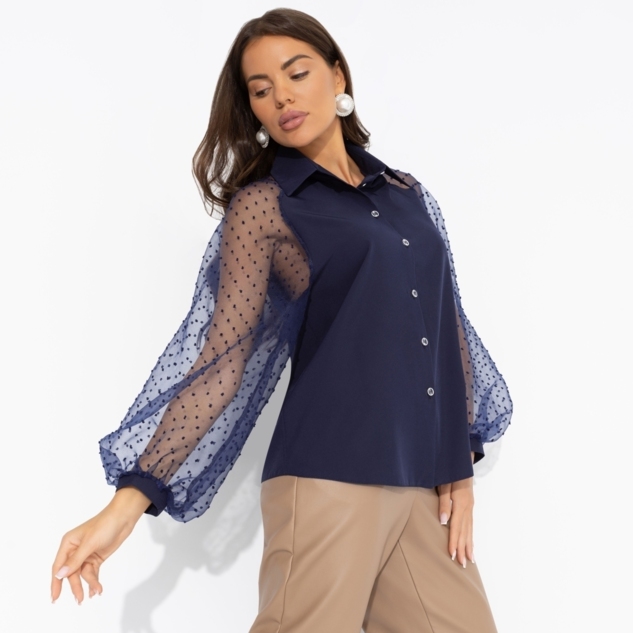 Блуза Теория красоты (синяя туманность) 