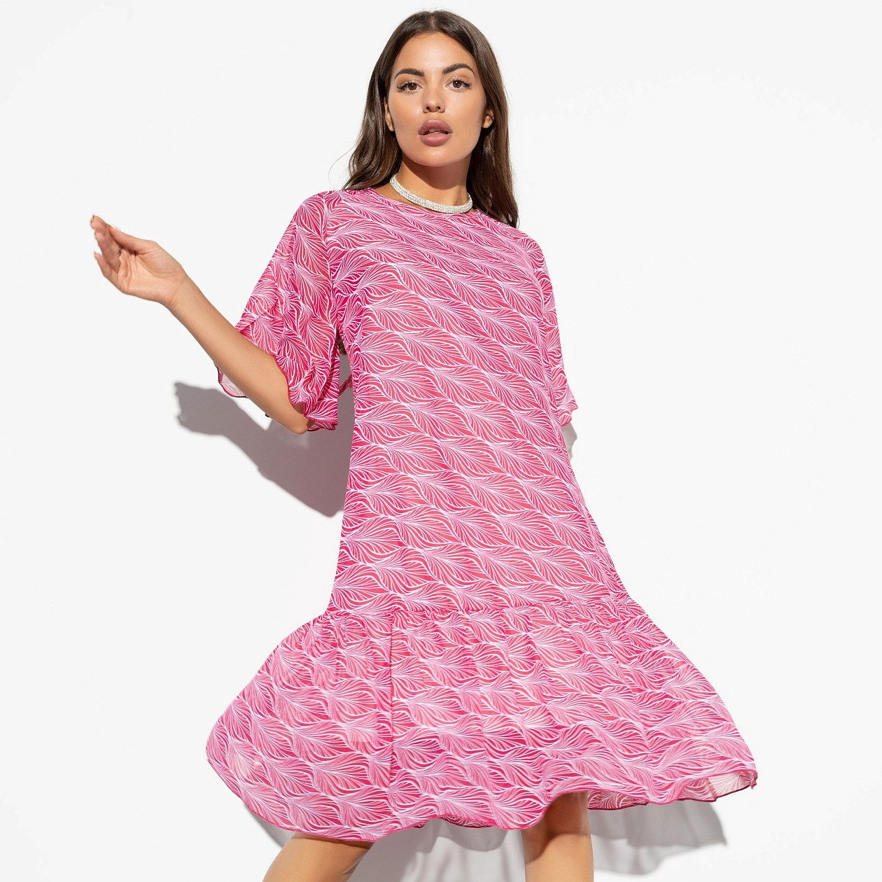 Платье Лучший вклад в себя (ягодный пунш). Состав: 98% п/э, 2% эластан