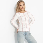 Лонгслив Громкий тренд (нежное чувство). Состав: 97% хлопок, 3% лайкра