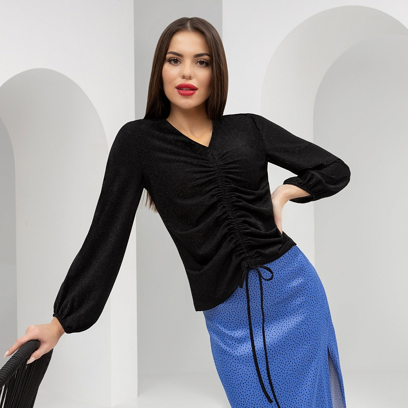 Блуза Прогулка под звездопадом. Состав: 95% п/э, 5% эластан