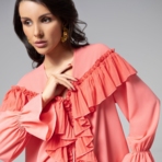 Блуза Чистый Vogue (salmon). Состав: 95% п/э, 5% спандекс