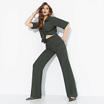 Брюки Оглушительный успех (dark green). Состав: 100% п/э