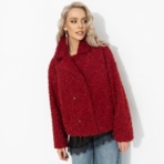 Слишком заметна (красный закат, oversize, 50-56). Состав: 98% п/э, 2% спандекс