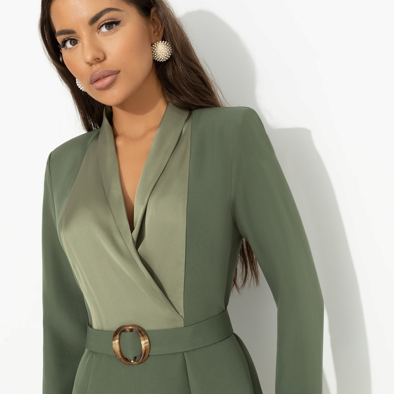 Платье Простая магия элегантности (с поясом). Состав: 95% полиэстер, 5% эластан