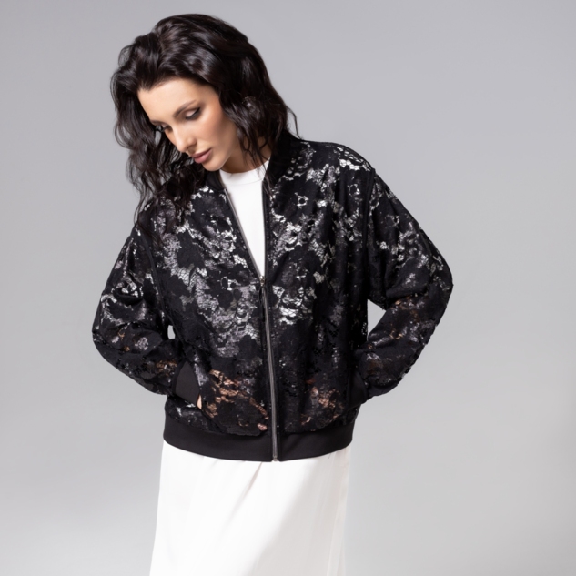 Бомбер Секрет смелости (чёрный) 