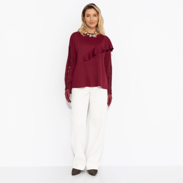 Туника Вам письмо (бордовая) 