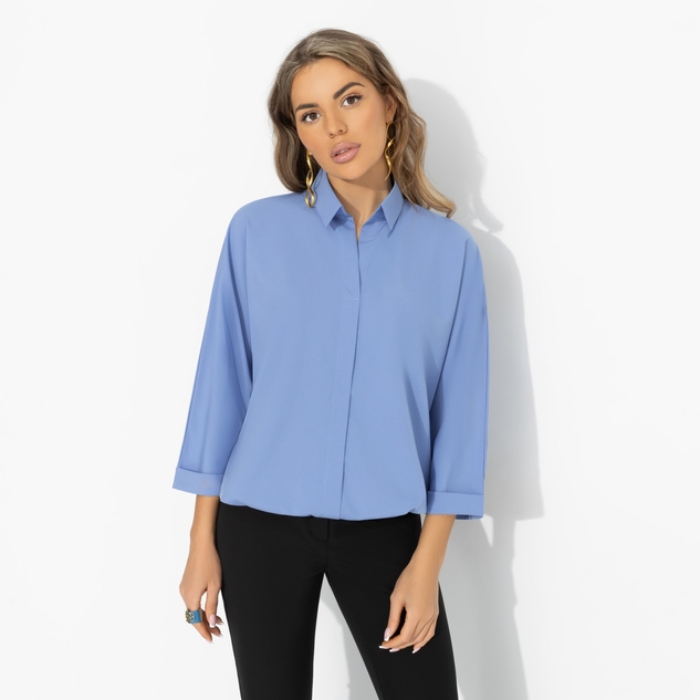 Блуза Твой личный тренд (голубая) 