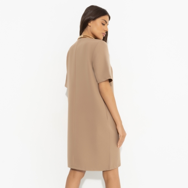 Платье Виртуальные будни (beige) 