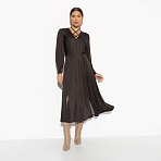 Платье Высокие требования (brown, с ремешком). Состав: 95% пан, 5% спандекс