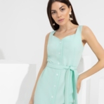 Сарафан Новый сезон (элегантная, с поясом). Состав: 72% п/э, 22% вискоза , 6% эластан