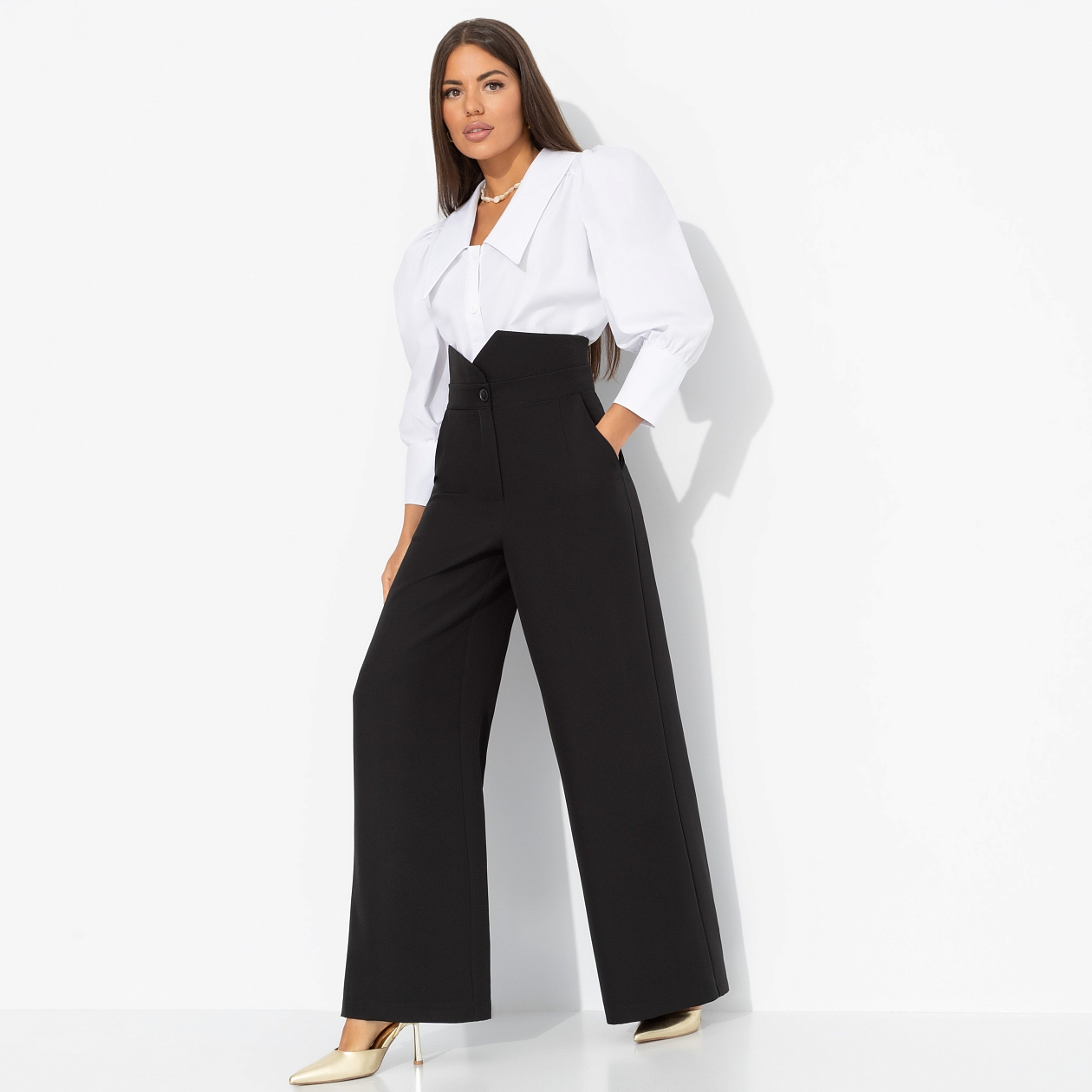 Брюки Высокий стандарт. Состав: 60% п/э, 37% вискоза, 3% спандекс