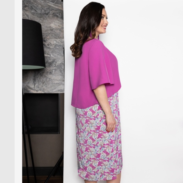 Платье На пике популярности (фуксия) 