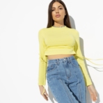 Лонгслив Акцентная штучка (juicy lemon). Состав: 97% хлопок, 3% эластан