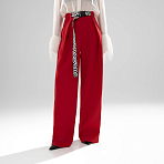 Брюки Lifestyle (рэд, с поясом). Состав: 60% полиэстер, 37% вискоза, 3% спандекс