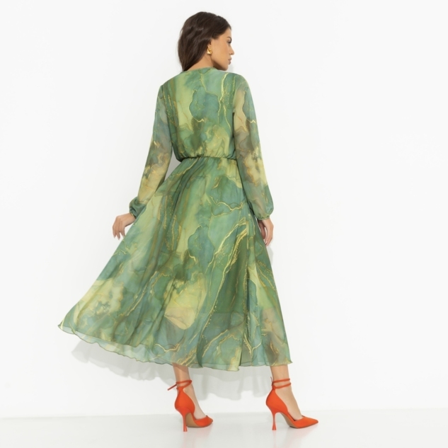 Платье Летящие мгновения (green, new)