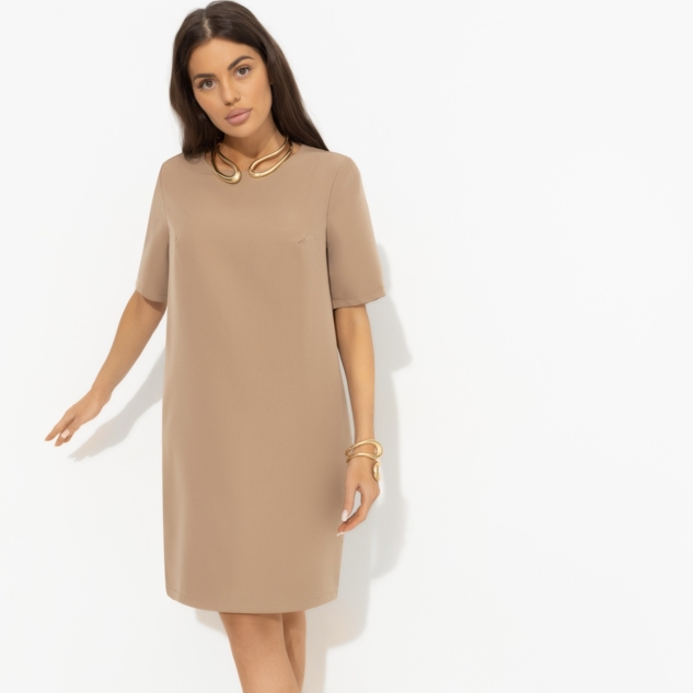 Платье Виртуальные будни (beige) 