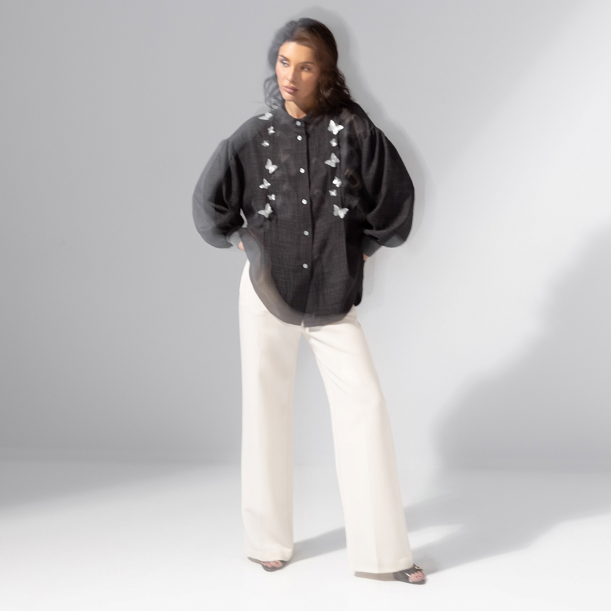 Нежный шум. Состав: 65% п/э, 35% вискоза