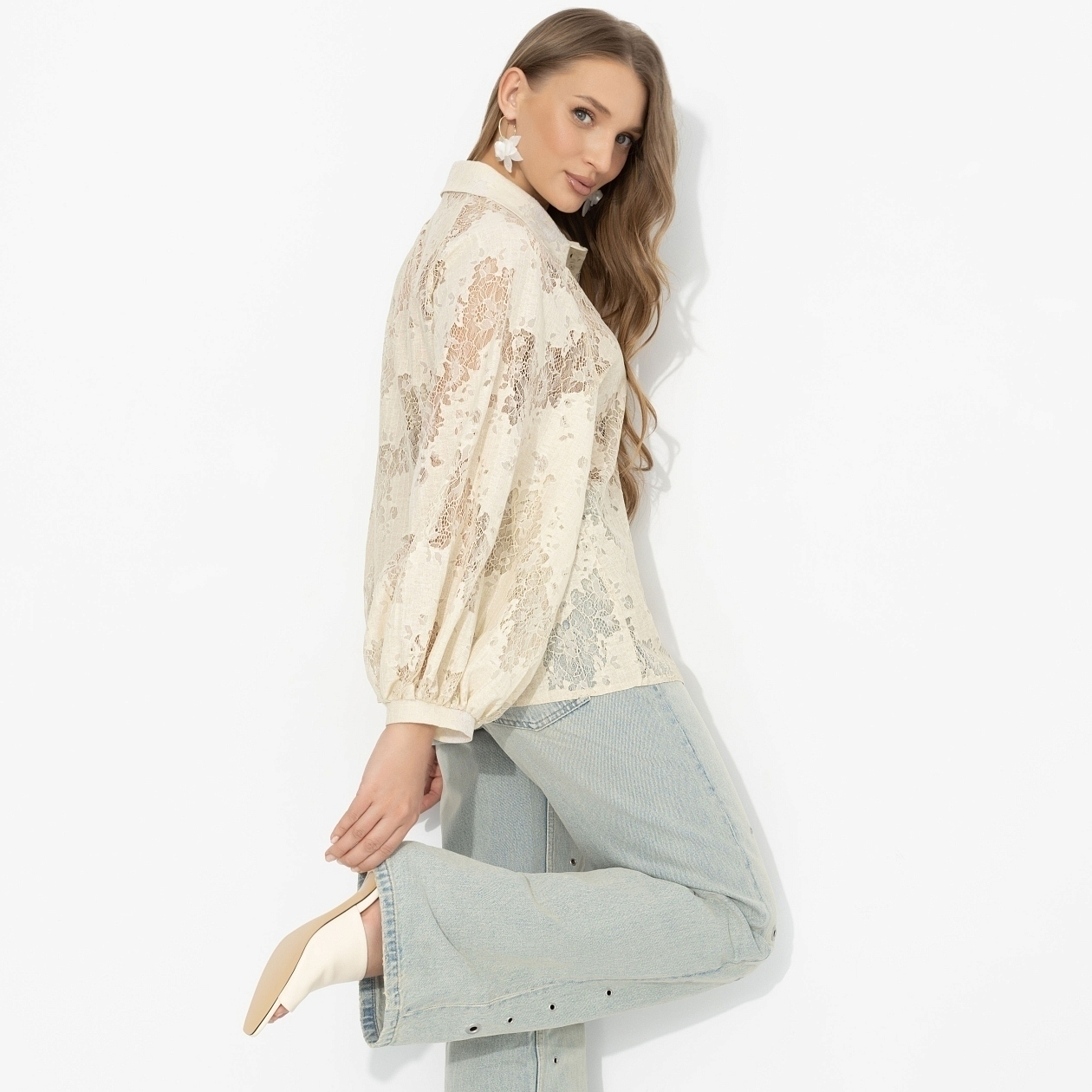 Блуза Теория красоты (айвори). Состав: 80% вискоза, 20% п/э