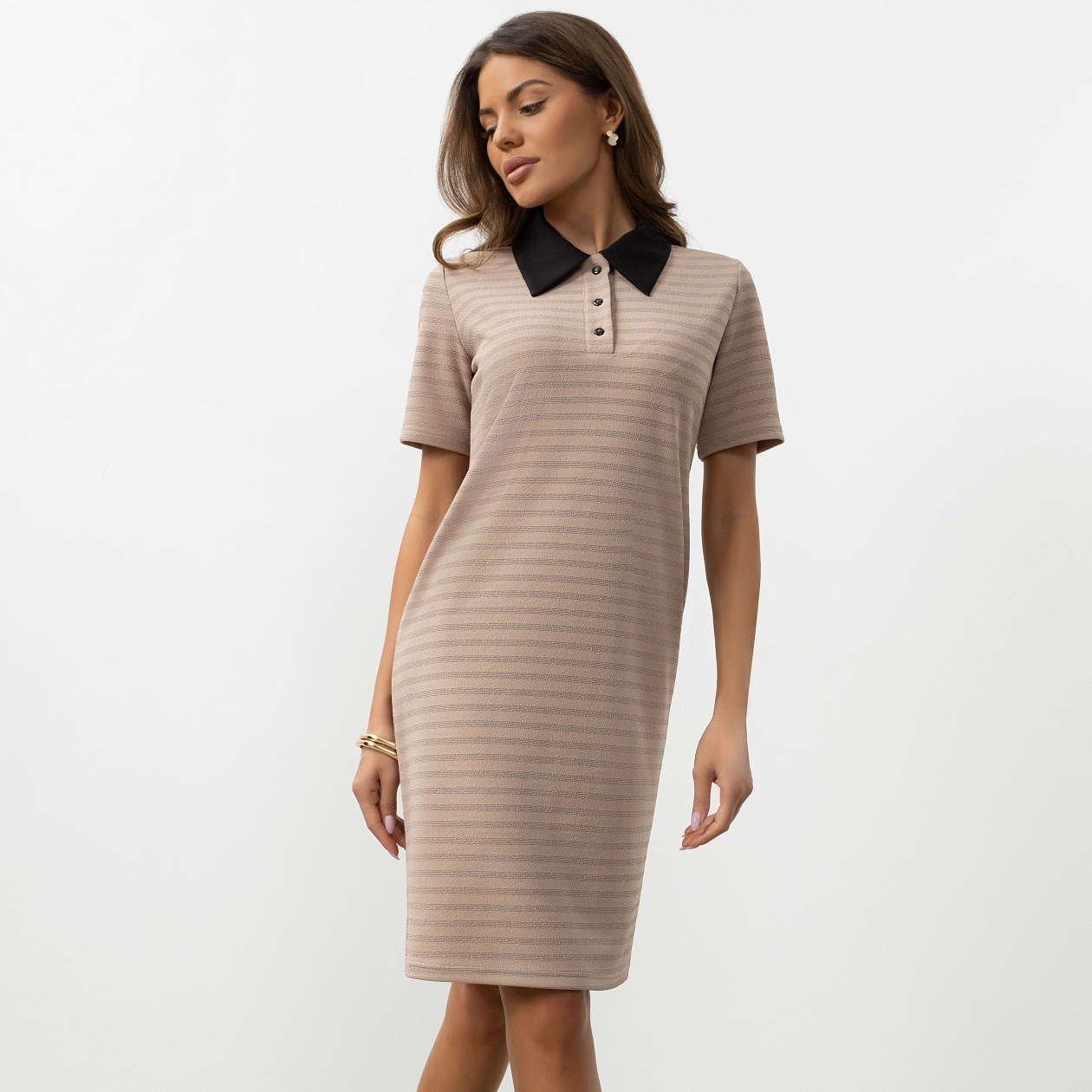 Платье Модный риск (капучино). Состав: 100% полиэстер
