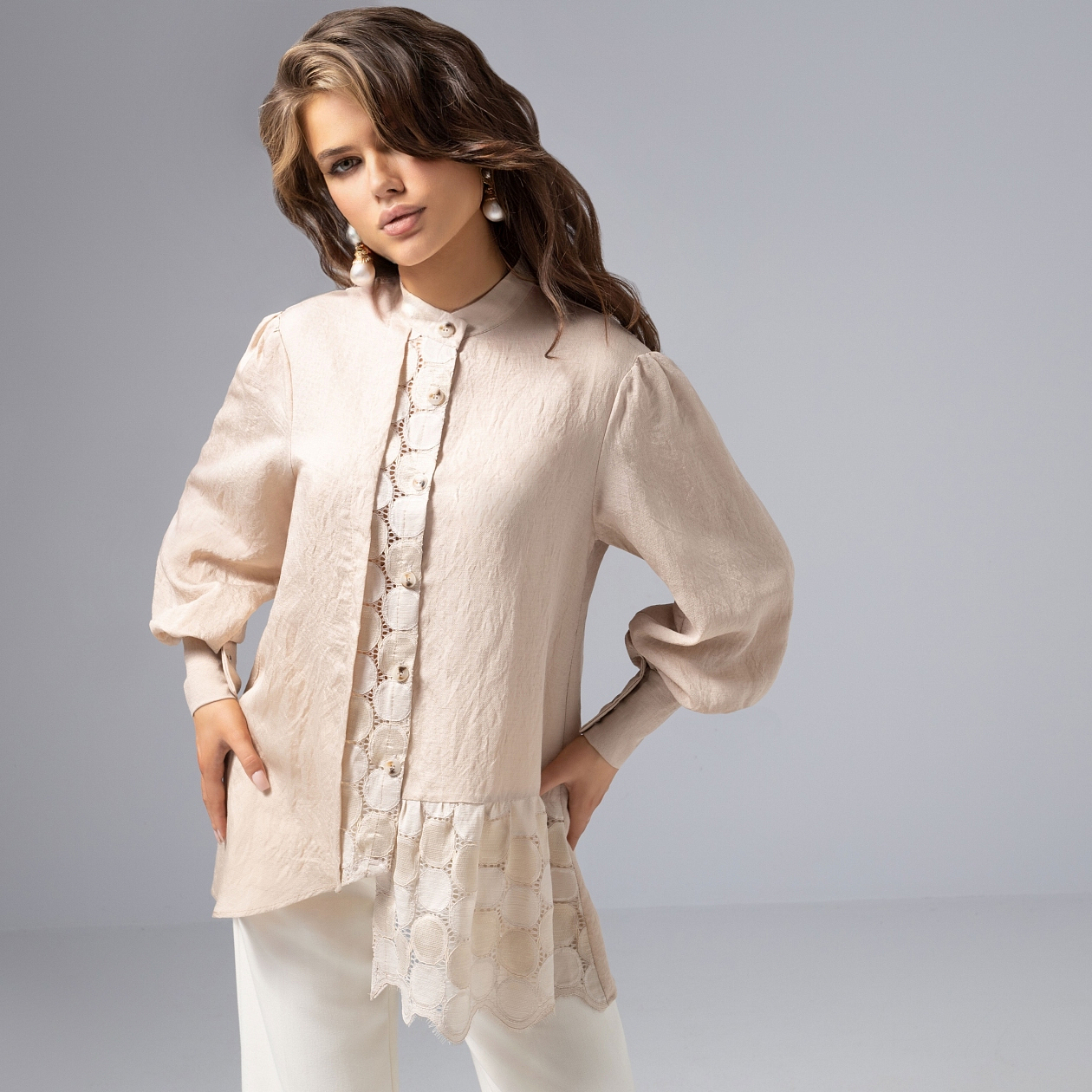 Кружевной повод (пульс сердца). Состав: 74% вискоза, 26% нейлон