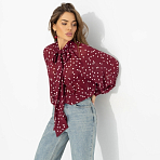 Блуза Привлекаю удачу (бордо). Состав: 100% полиэстер
