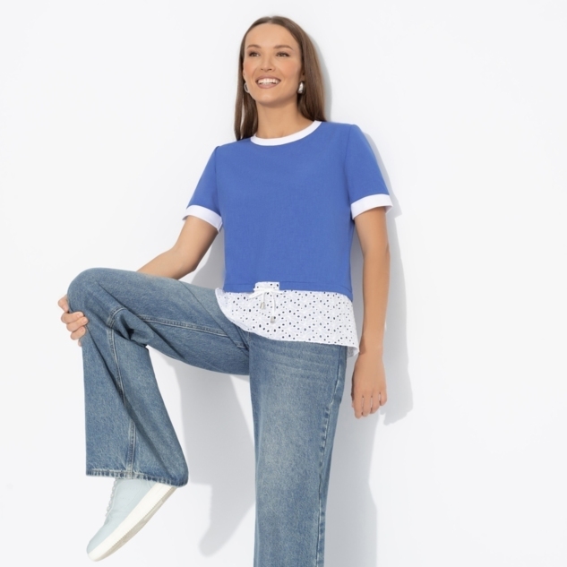 Футболка Романтика с перчинкой (синяя) 