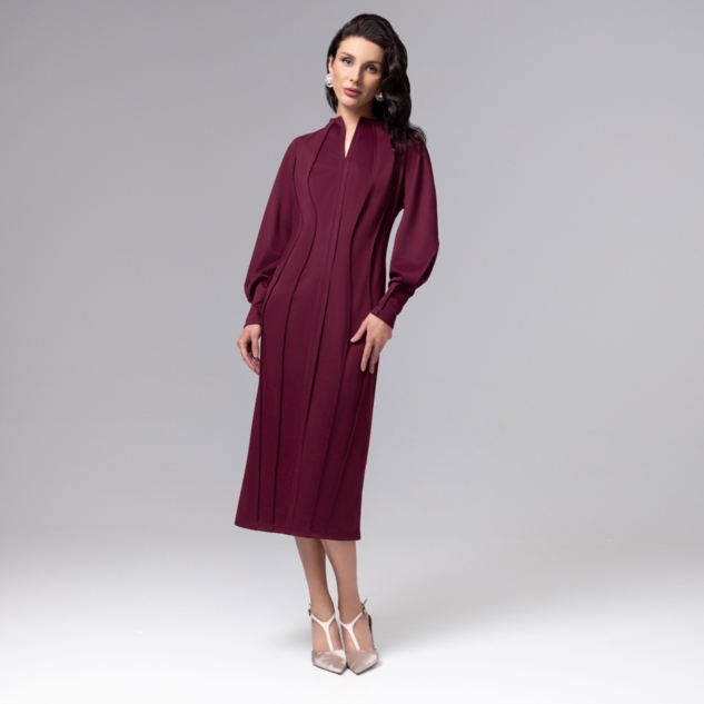 Платье-футляр Больше, чем просто платье (винное) 