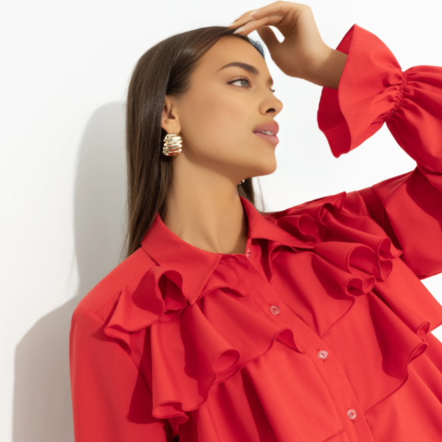 Блуза Гипнотический стиль (красная) 