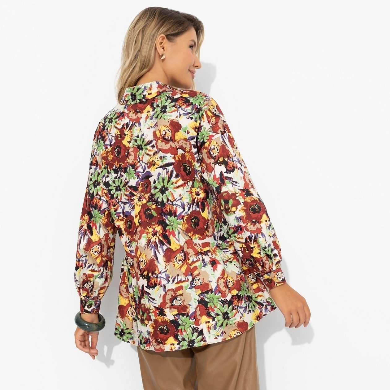 Эстетика во всем (цветочная). Состав: 65% хлопок, 30% п/э, 5% лайкра