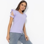 Футболка Высокая мода без усилий. Состав: 65% п/э, 30% вискоза, 5% спандекс