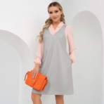 Сарафан Просто космос (серебро). Состав: 55% п/у волокно, 45% полиэстер