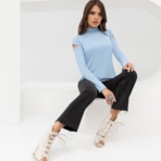 Водолазка Модный витамин (блю). Состав: 65% п/э, 30% вискоза, 5% спандекс