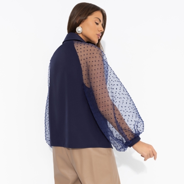 Блуза Теория красоты (синяя туманность) 