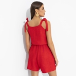 Комбинезон А так интересней (алый взлет). Состав: 80% п/э, 15% лен, 5% эластан