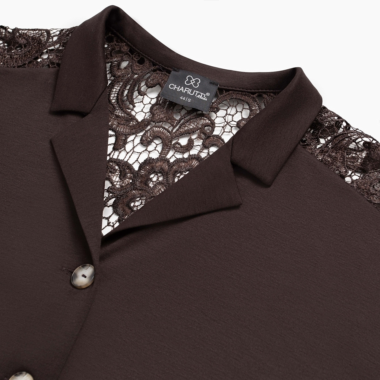 Стильное дежавю (горький шоколад). Состав: 65% п/э, 30% вискоза, 5% спандекс