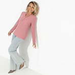 Блуза Неисчерпаемый талант (розовый пион). Состав: 65% полиэстер, 30% вискоза, 5% эластан