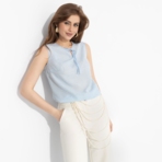 Блуза Легкое настроение (горох). Состав: 95% п/э, 5% спандекс