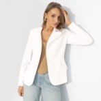 Жакет Шоу-показ (роскошный белый). Состав: 60% полиэстер, 37% вискоза, 3% спандекс