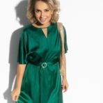 Платье Икона моды (зелёное). Состав: 95% полиэстер, 5% эластан