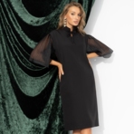 Платье Море волнуется (люкс). Состав: 60% п/э, 37% вискоза, 3% спандекс